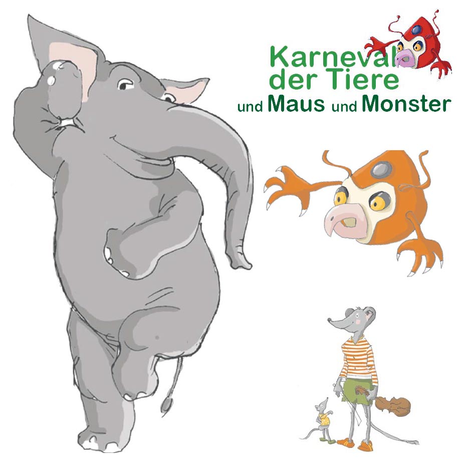 Karneval der Tiere mit Maus und Monster